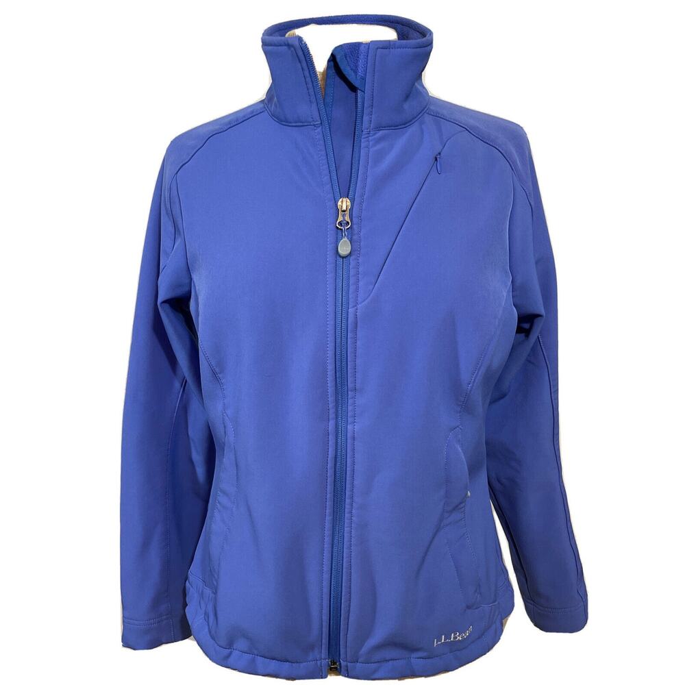 LL BEAN Women’s Pathfinder Soft Shell Jacket Blue Size S